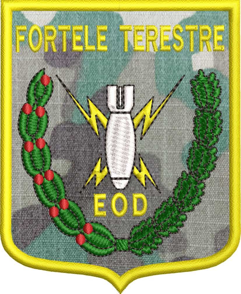 ECUSON / EMBLEMA - FORTELE TERESTRE EOD COMBAT